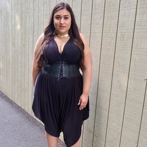 V-neck Harem Jumpsuit